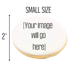 Customizable, Printed Sugar Cookies (Size SMALL)